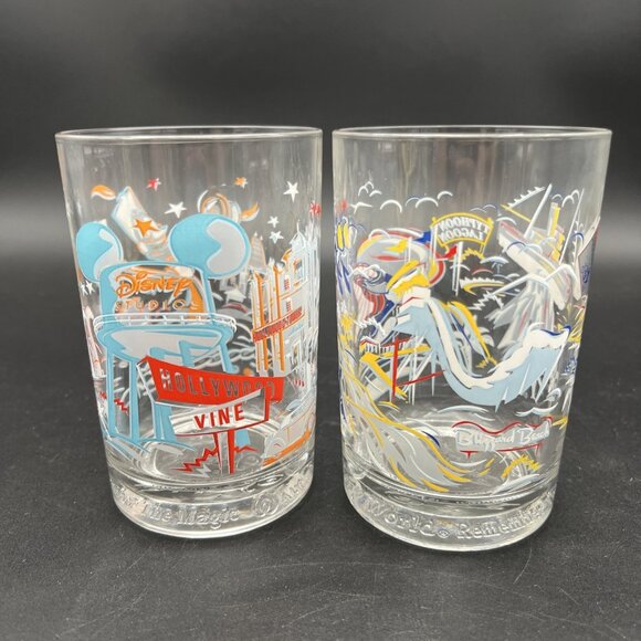 Vtg WALT DISNEY 25th Anniversary Glasses Set of 4 McDonald's Disneyana Tumblers - Picture 6 of 15
